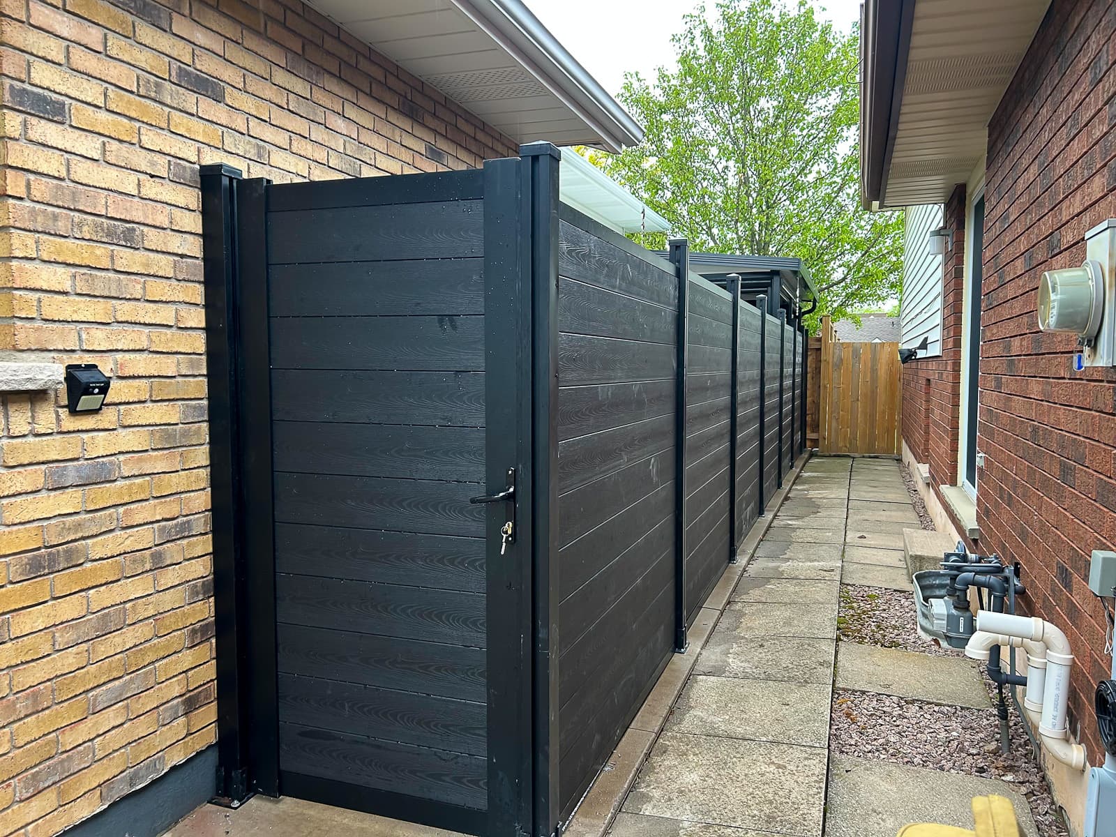Fence Contractor Hamilton Black composite fence