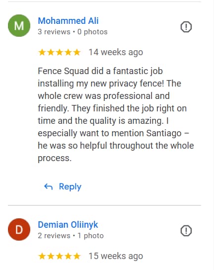 review fence squad