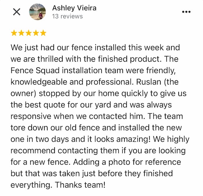 review fence squad